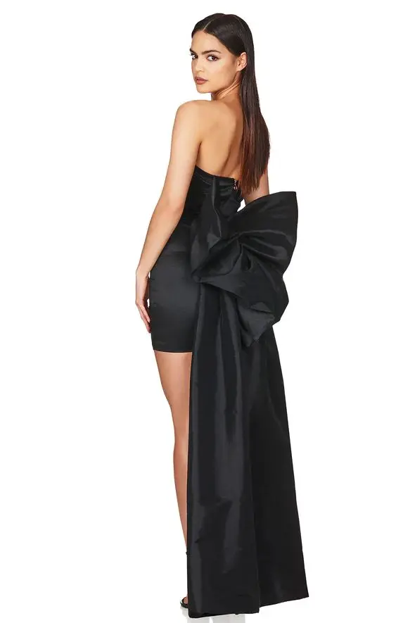 

Top Quality The New Summer Women Black Sexy Strapless Sleeveless Mini Dress Celebrate Elegant Evening Party Dress