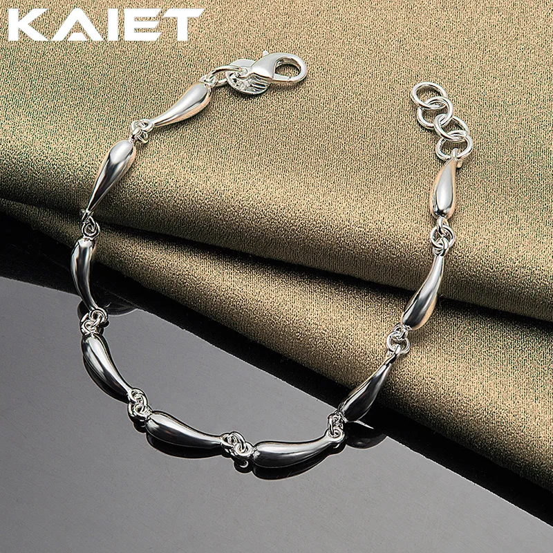 

KAIET Fashion Silver Color Water Drop Bracelet Wedding Party Charm Accessory Chain For Women Jewelry