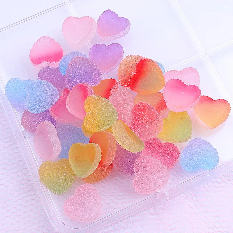 

Fashion Simulation Soft Candy Heart DIY Hair Clip Material Phone Shell Beautiful Accessory Jewelry For Women Girl 2021 Trendy