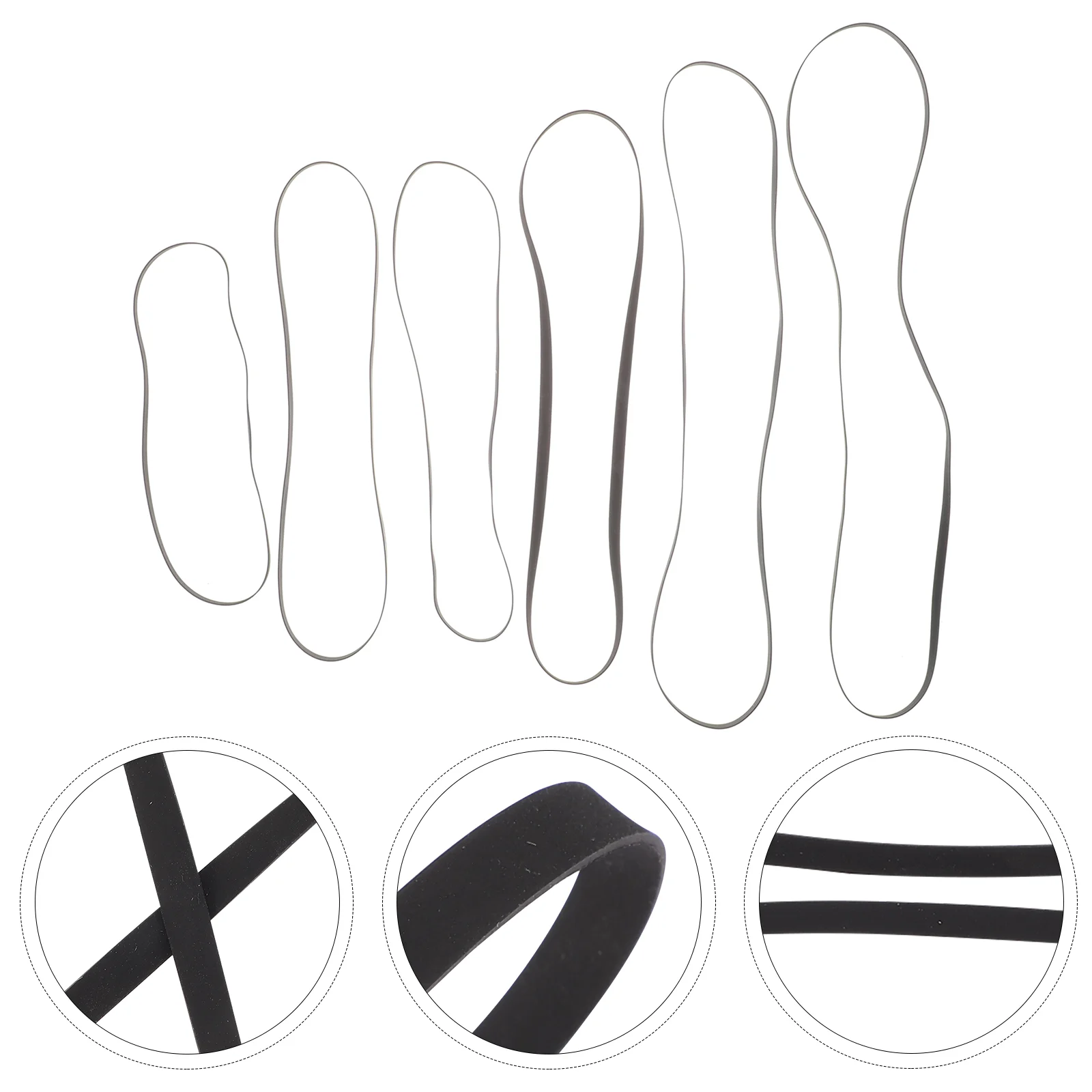 

Belt Turntable Recordreplacement Belts Vinyl Drive Phonograph Recorder Accessory Plattenspielerphono Band Elastic Square