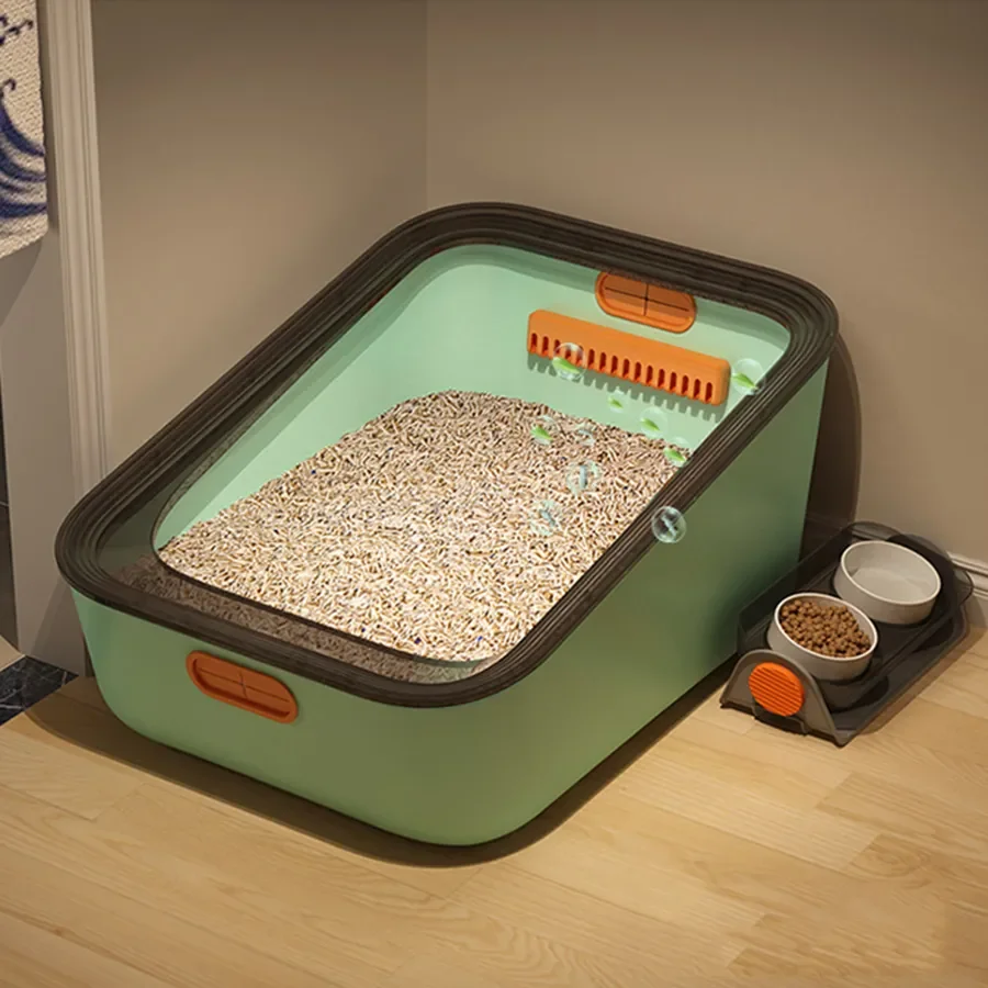 

Контейнер для кошачьего туалета, пластиковый поддон, большой размер, для домашних животных