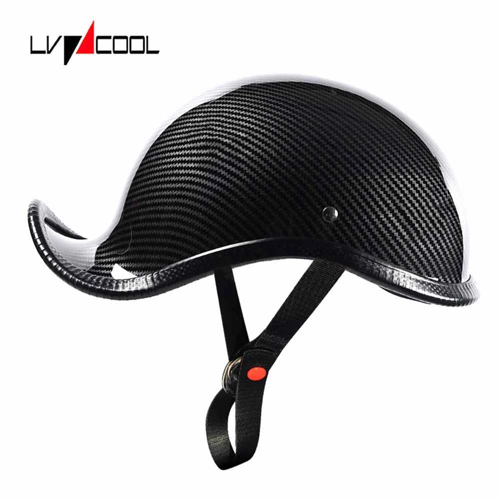 

LVCOOL Baseball Cap Helmet Motorcycle Retro Helmets Summer Open Face Scooter for Cruiser Chopper Women Men D