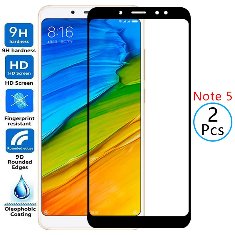 Защитное закаленное стекло 9d для redmi note 5 pro, Защита экрана для xiaomi readmi not note5 note5pro, защитная пленка redmy remi 9h