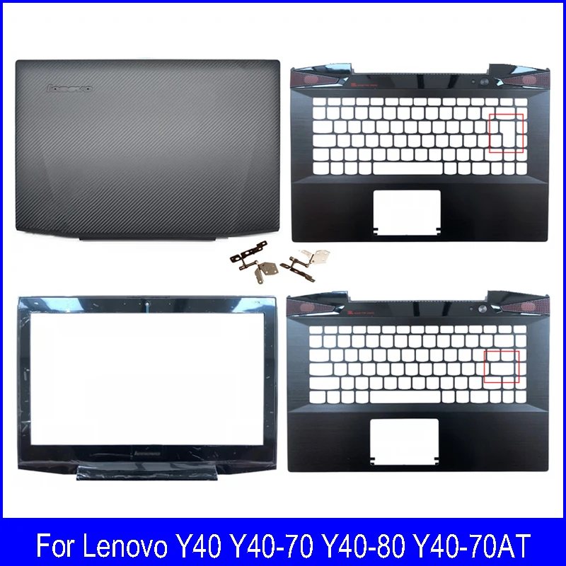 

New Laptop LCD Back Cover Front Bezel Palmrest Case Hinges For Lenovo Y40 14ISK Y40-70 Y40-80 Y40-70AT A B C Shell AP14P000500