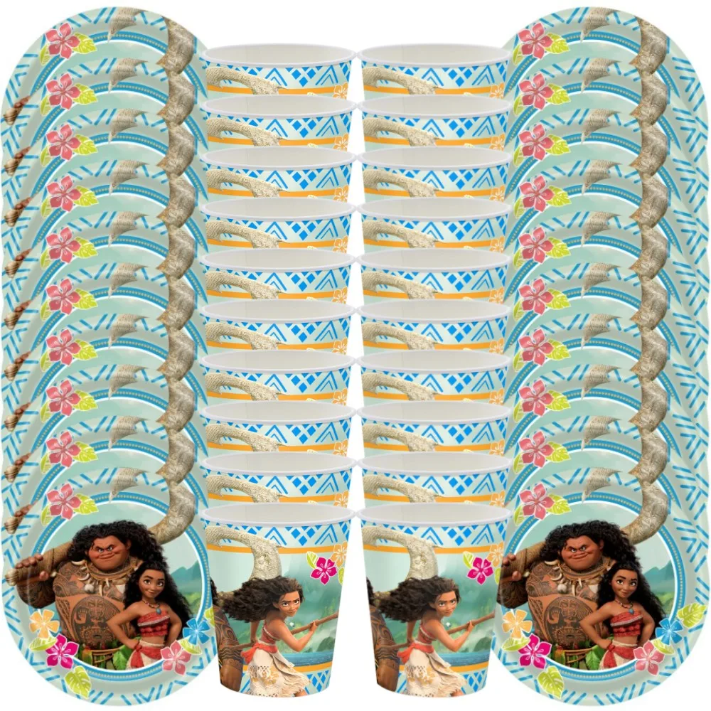 Disney розовая тема Минни Мауса искусственная бумажная тарелка одноразовая посуда