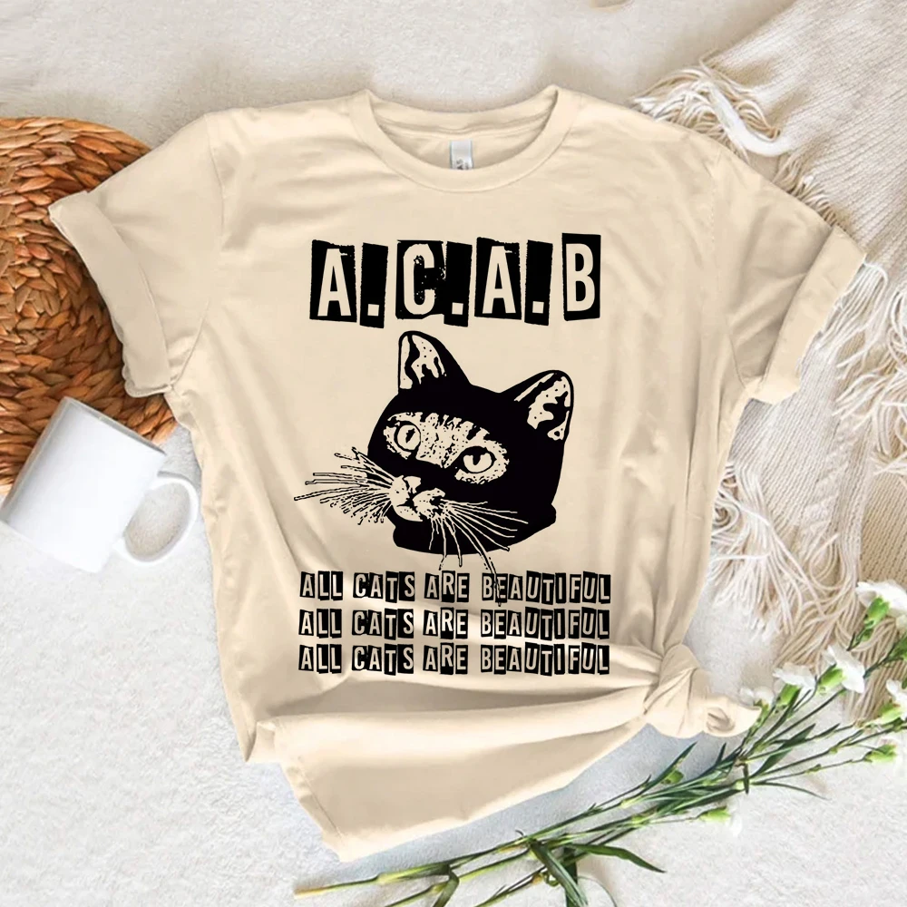 Милая футболка с котенком кошкой женская японской графикой манга забавная