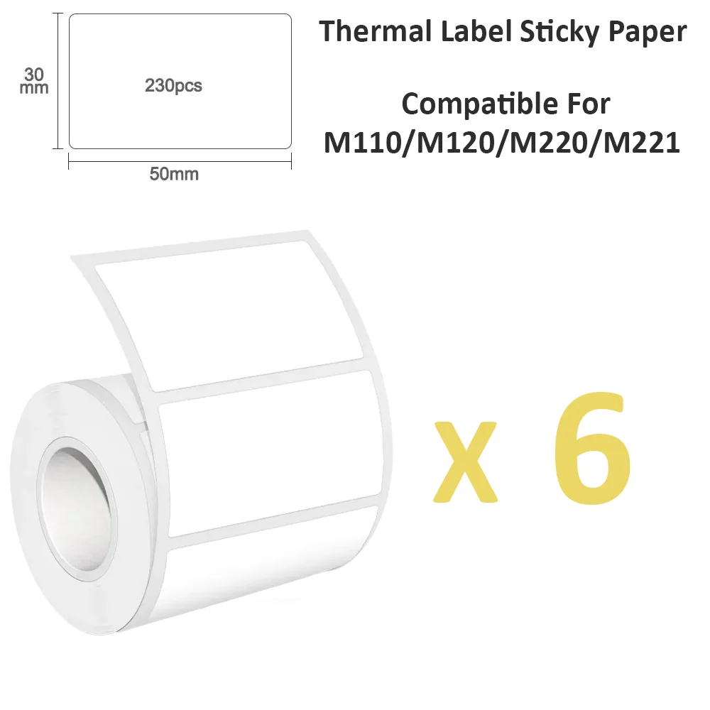 

Термоэтикетки Phomemo M110 50x30 мм QKX