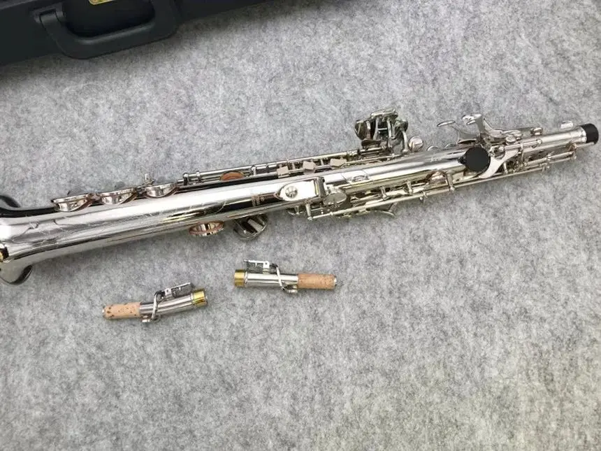 KALUOLIN прямая трубка сопрано sax B плоские латунные никелевые Музыкальные