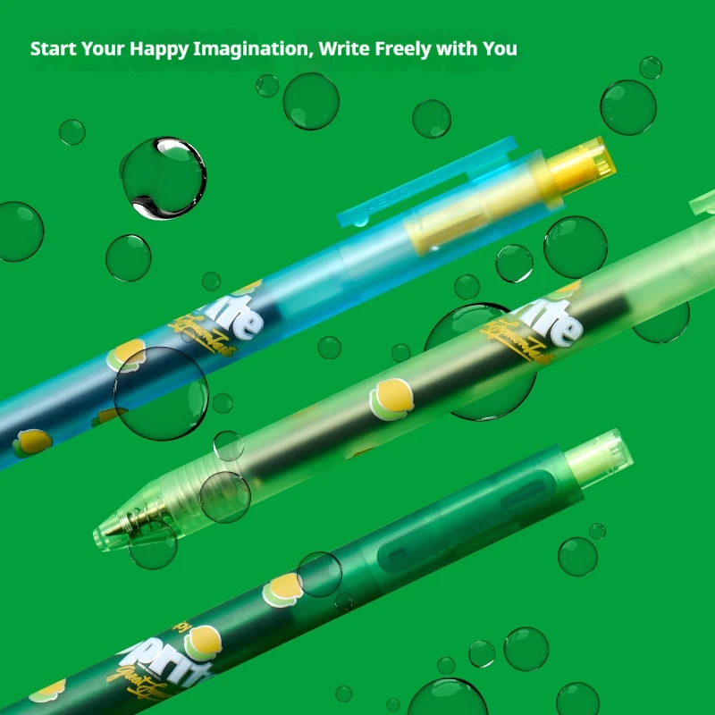 Фото 3 шт./упак. гелевая ручка KACO Pure Sprite Limited, минималистичный пресс для гладкого письма 0,5 мм, канцелярские принадлежности, многоразовое использование ​ ,Экзамен для школьного офиса №3