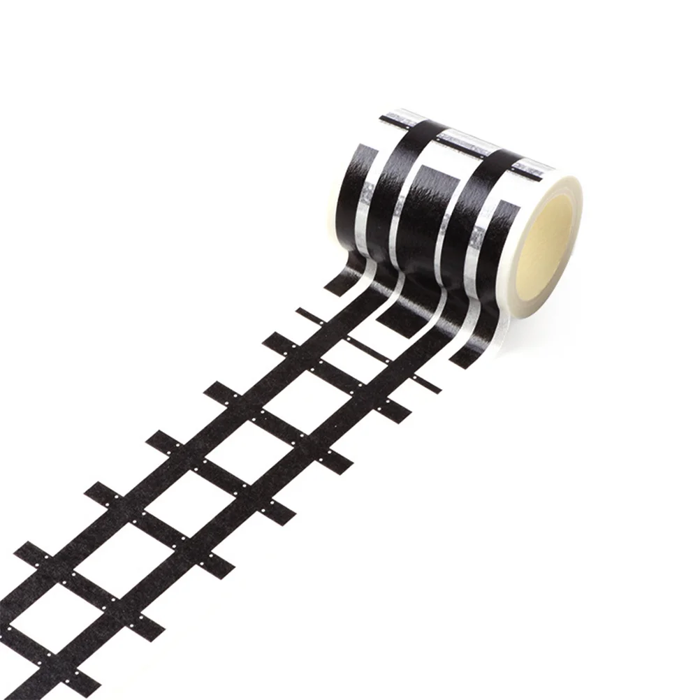 

Tape Road Traffic Washi Sticker Masking Stickers Car Kids Track Black Play Race Toy Street Cars Curves Train Tray Railway