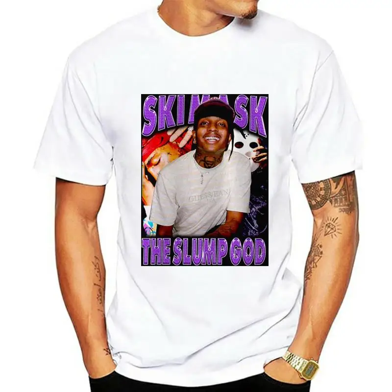 

SKI MASK THE SLUMP GOD HIP HOP RAP Simple Graphic Design shirt Summer Fashion Casual Men Cotton T Shirts Black Size S-3XL