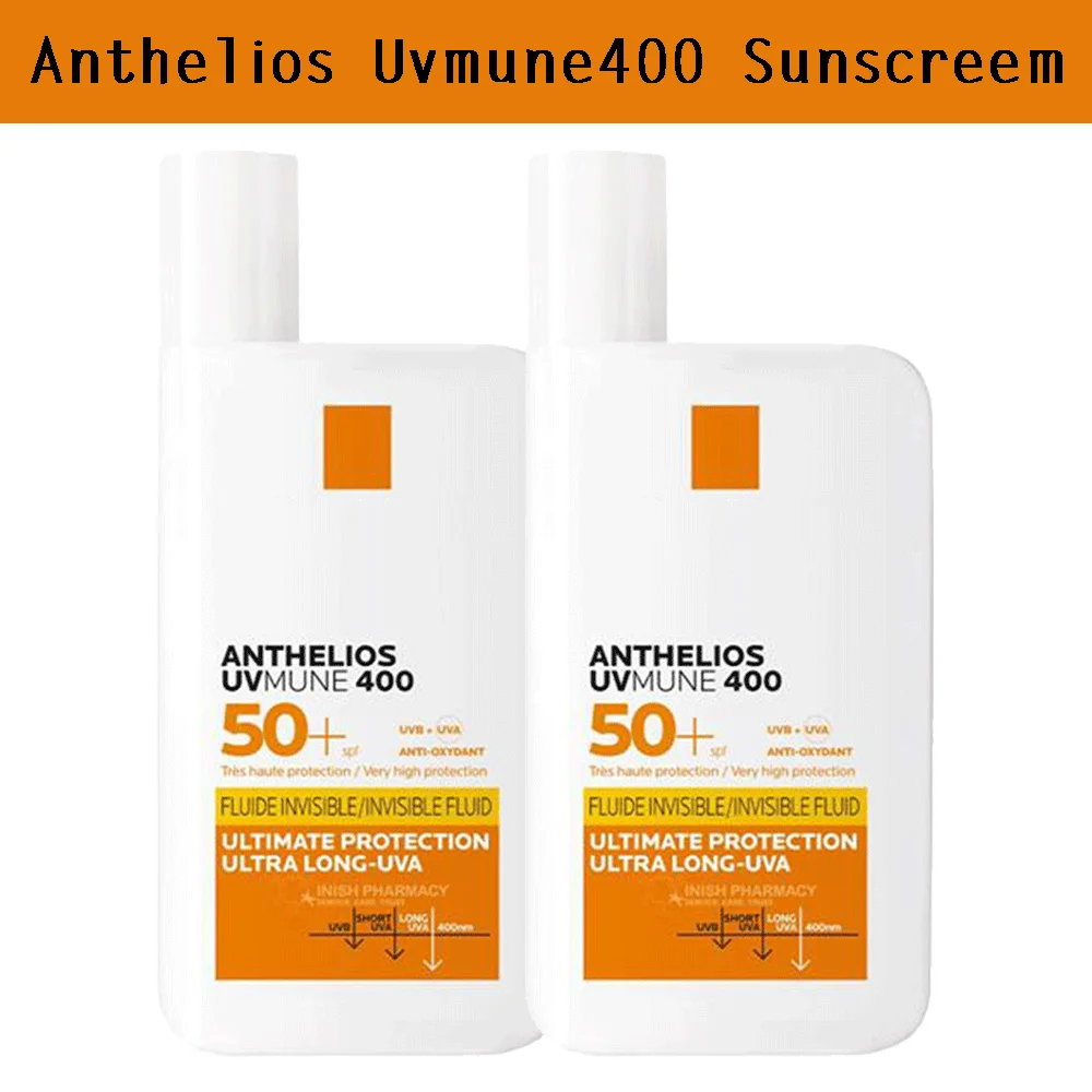 

2PCS Original Anthelios Uvmune400 SPF50+ Sunscreen 50ml Oil Control Moisturizing Nourishing Invisible Texture Refreshing Skin