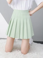 korean style green pleated skirt womens summer high waisted skirt a word a hundred skirts pleated mini skirt pleated skirt