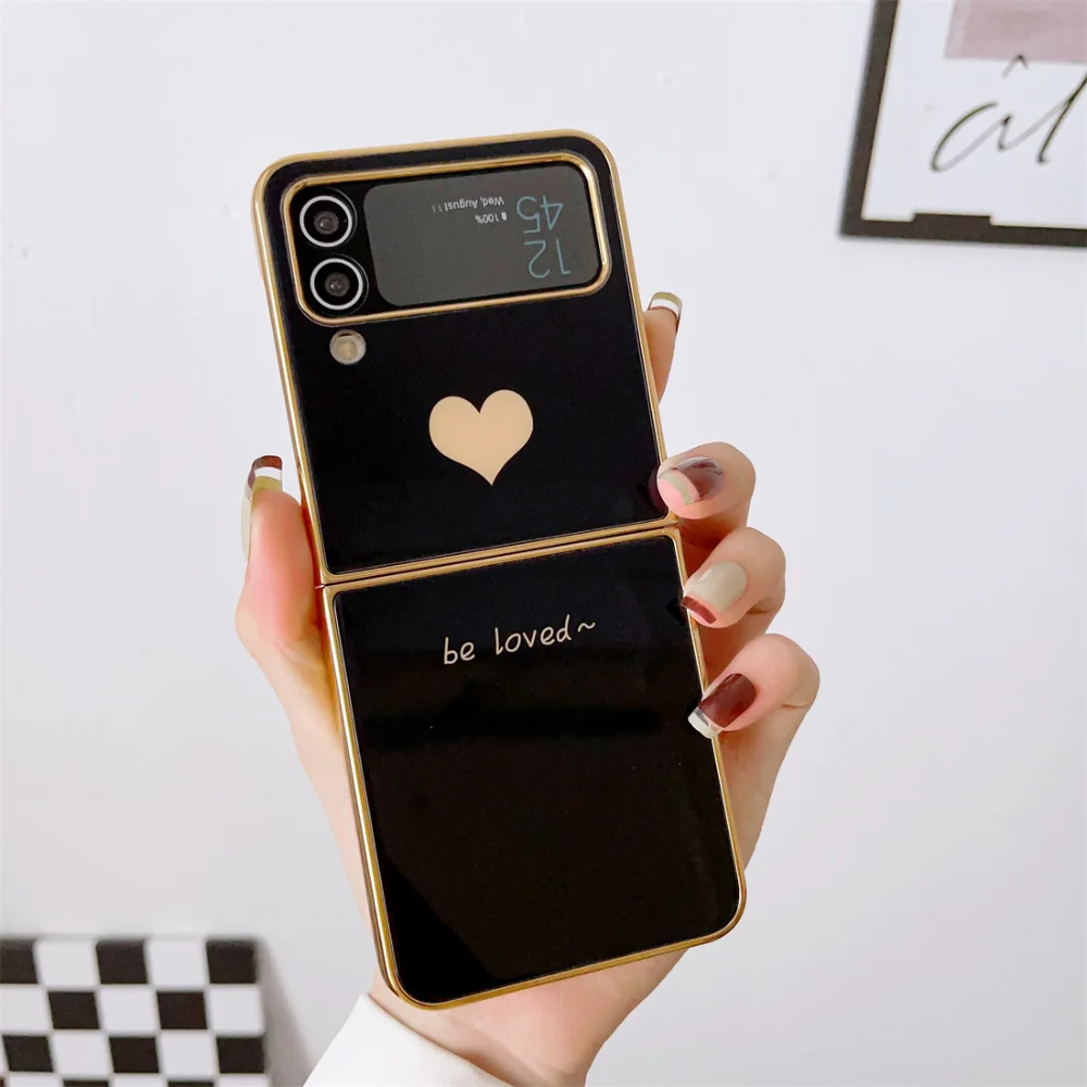 

Luxury Marble Pattern Hard PC Tempered Glass Phone Case for Samsung Galaxy Z Flip 4 3 Flip4 Flip3 5G Shockproof Protective Cover