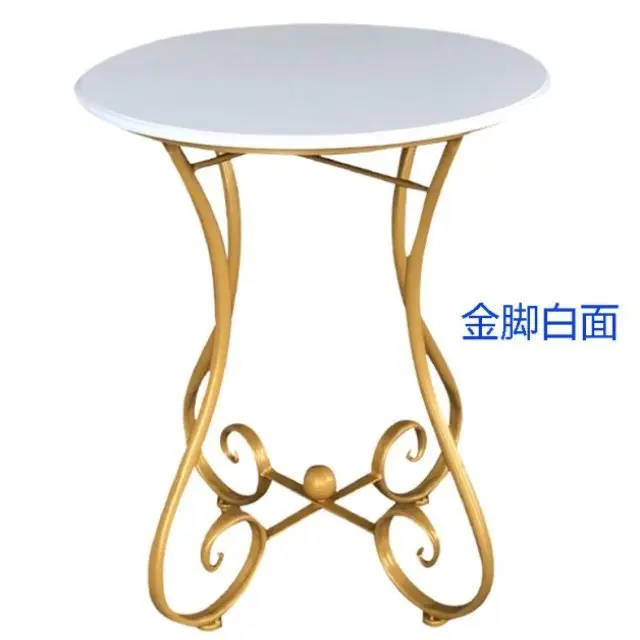 

European-style Tieyi Small Round Table Sofa Side Several Modern Leisure Simple Balcony Small Tea Table Coffee Tea Table Mini-min