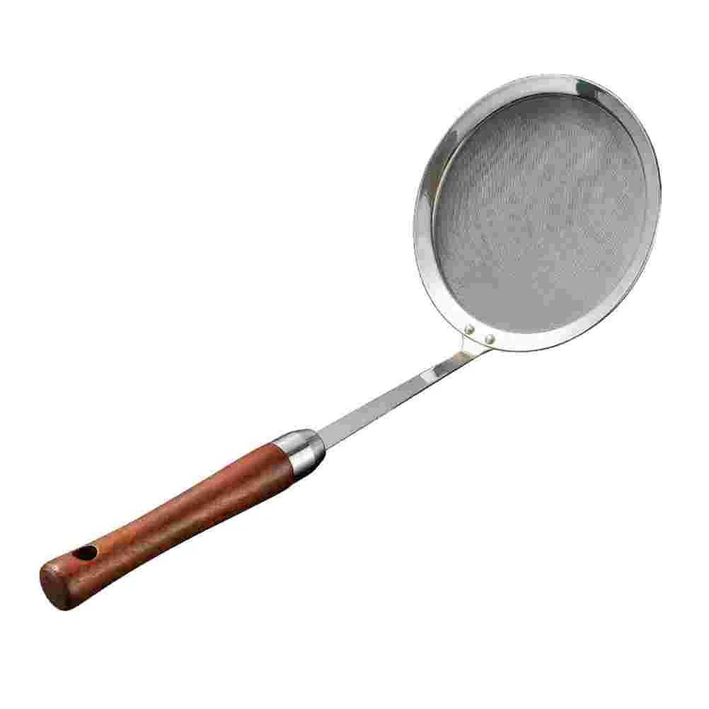 

Strainer Spoon Skimmer Mesh Sieve Ladle Colander Oil Fine Stainless Steel Sifter Slotted Wire Grease Soup Hot Pot Tool Soy