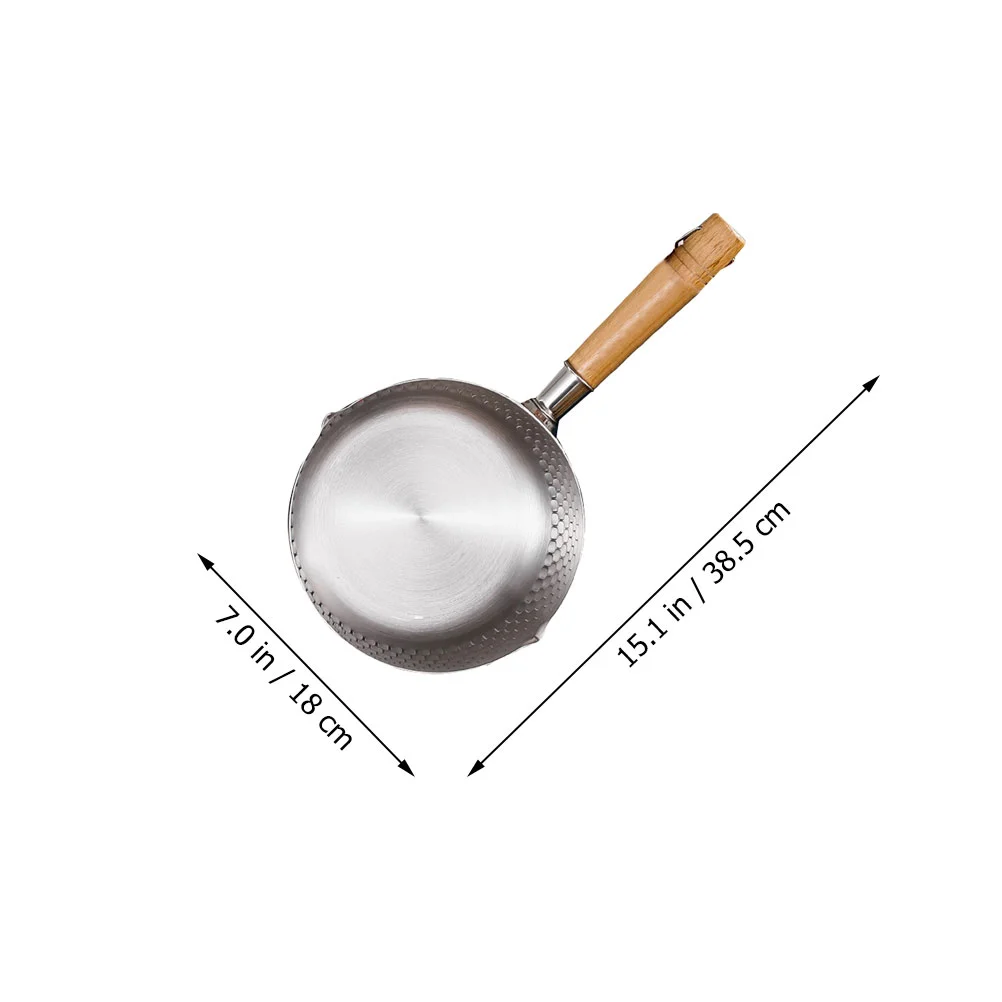 

Pot Saucepan Pan Soup Stainless Cooking Steel Warmer Butter Yukihira Mini Sauce Pitcher Cookware Heating Japanese Pots