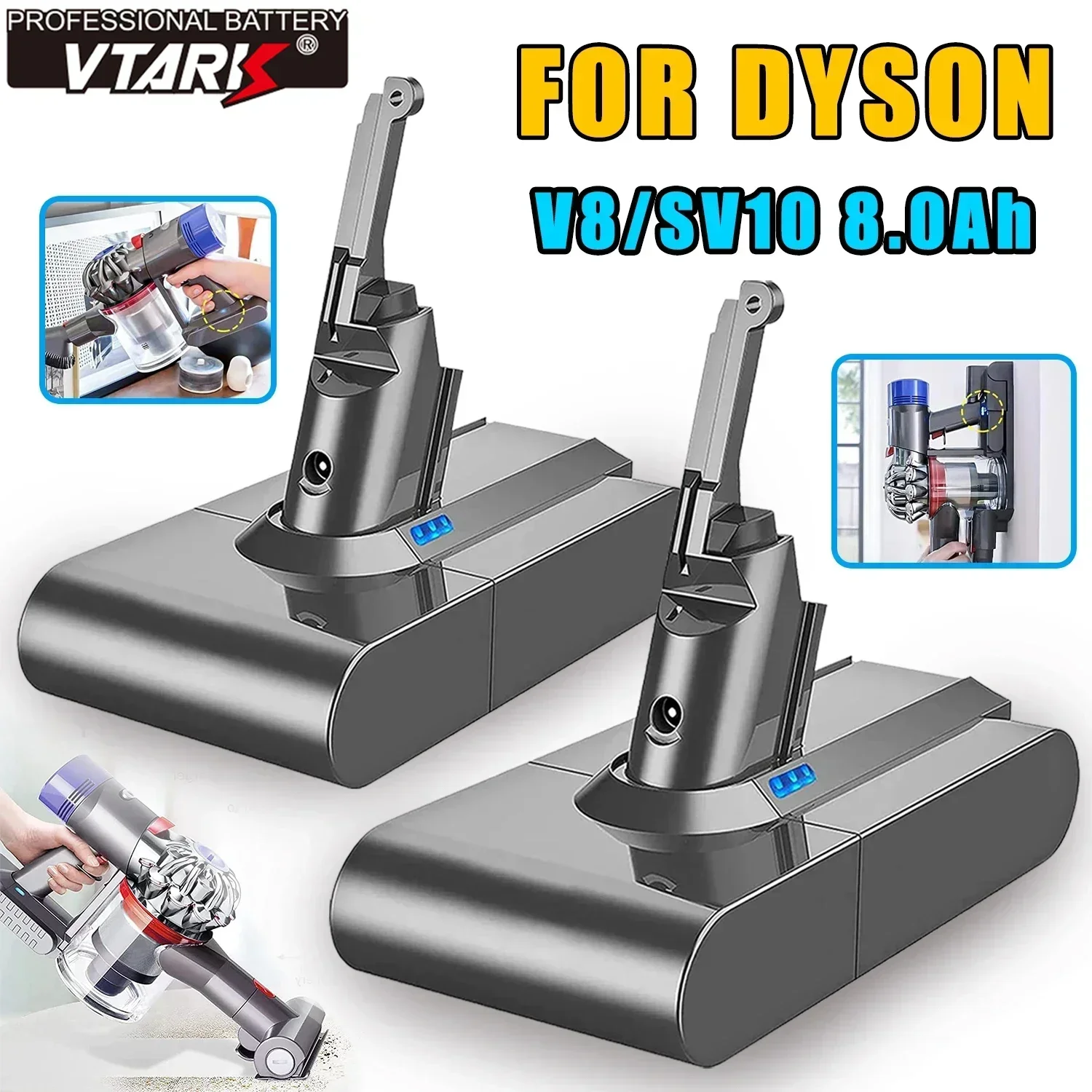 Литий-ионный аккумулятор для пылесоса Dyson V8 21 6 в Ач