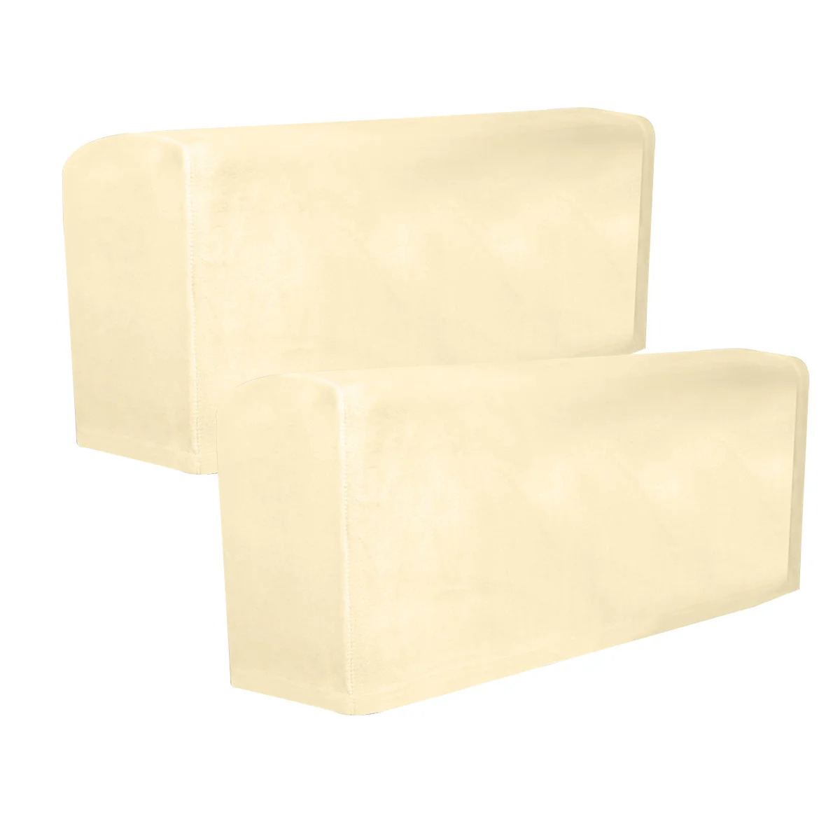 

Armrest Covers Stretch Anti- Furniture Protector Armchair Slipcovers for Recliners Sofas Chairs Set of 2 ( Beige )