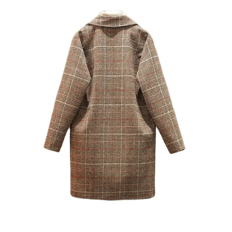 Экстра шикарное Женское шерстяное пальто 2022 новое зимнее свободное женское