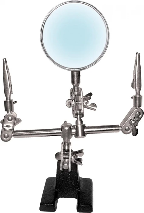 

Lupa C Suporte Aumento 3 Dioptrias 2 Garras Rotativo Hikari