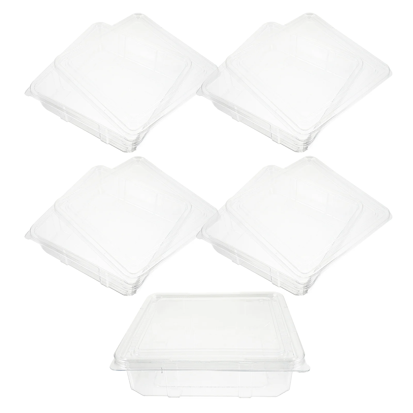 

5 Pcs Beanie Hat Container Plastic Storage Box Plastic Togo Plates Hat Carrier Case Travel Round Box Plastic Storage Organizer