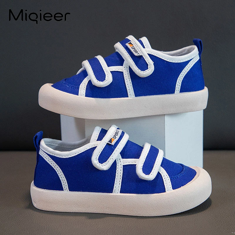 Холщовые кроссовки для мальчиков и девочек мягкая подошва Нескользящая дышащая