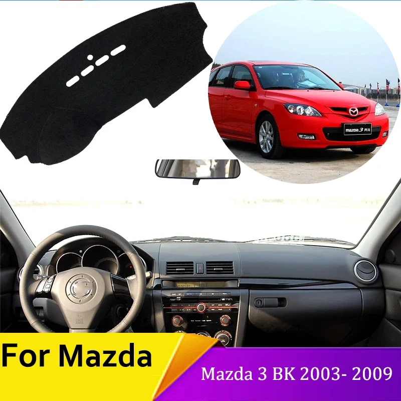 Защитная накладка на приборную панель автомобиля для Mazda 3 BK 2003 2004 2005 2006 2007 2008 2009 MK1