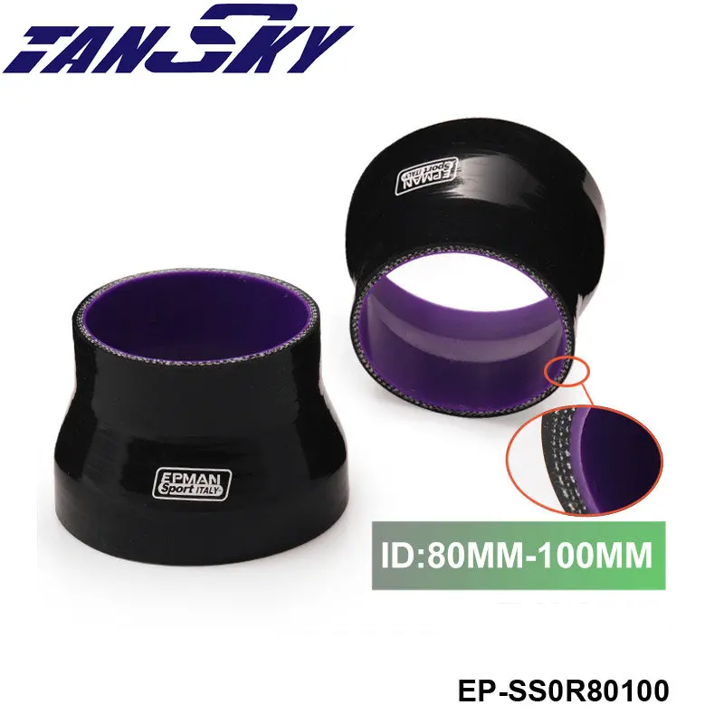 

3,15 "-3,94" 80 мм-100 мм черный прямой красный шланг силиконовый редуктор для Jeep Wrangler EP-SS0R80100