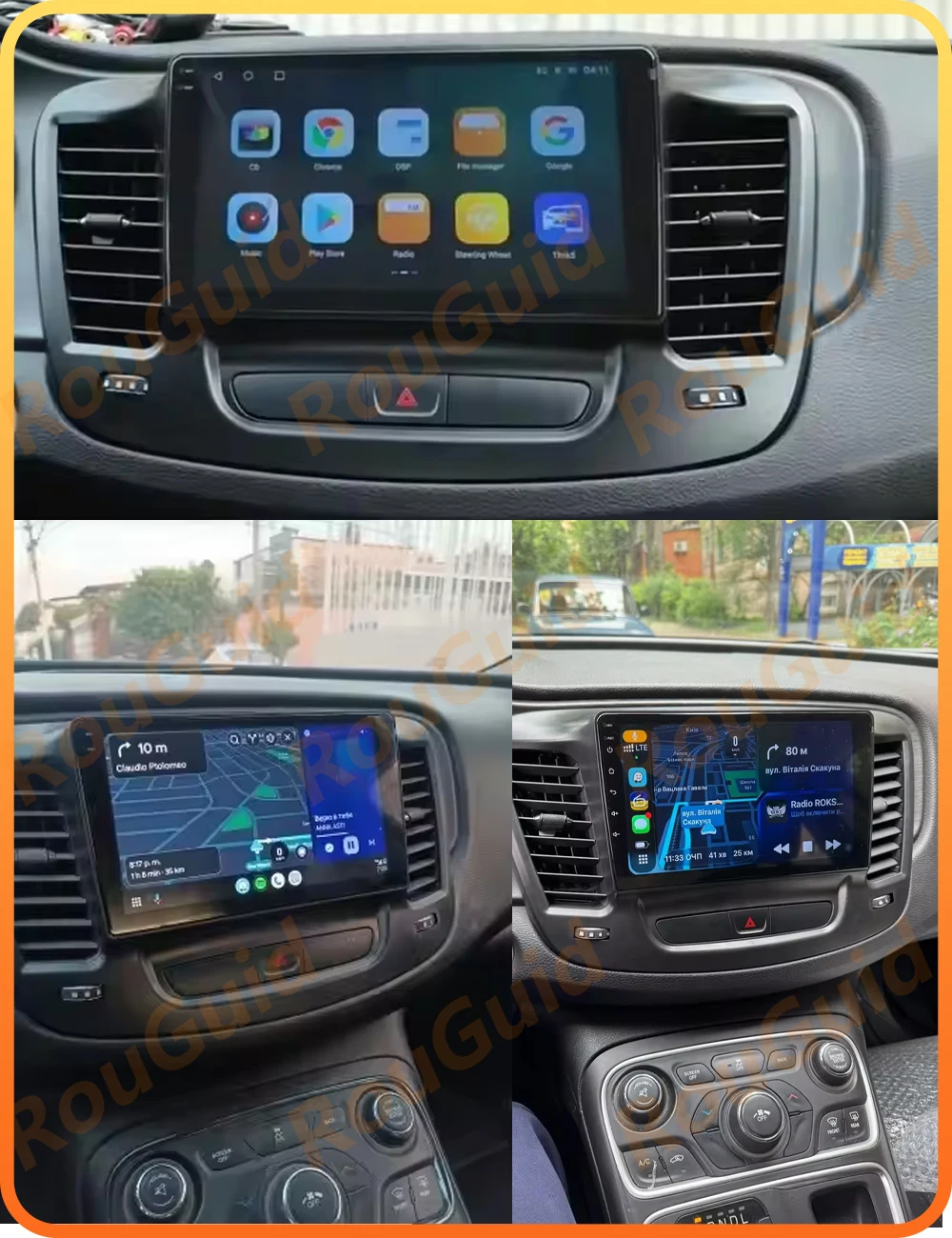 Фото Автомагнитола Android 16 для Chrysler 200 200C 2015-2019 с GPS-навигацией, Bluetooth, видео- и мультимедийным плеером, RSD, DSP №2