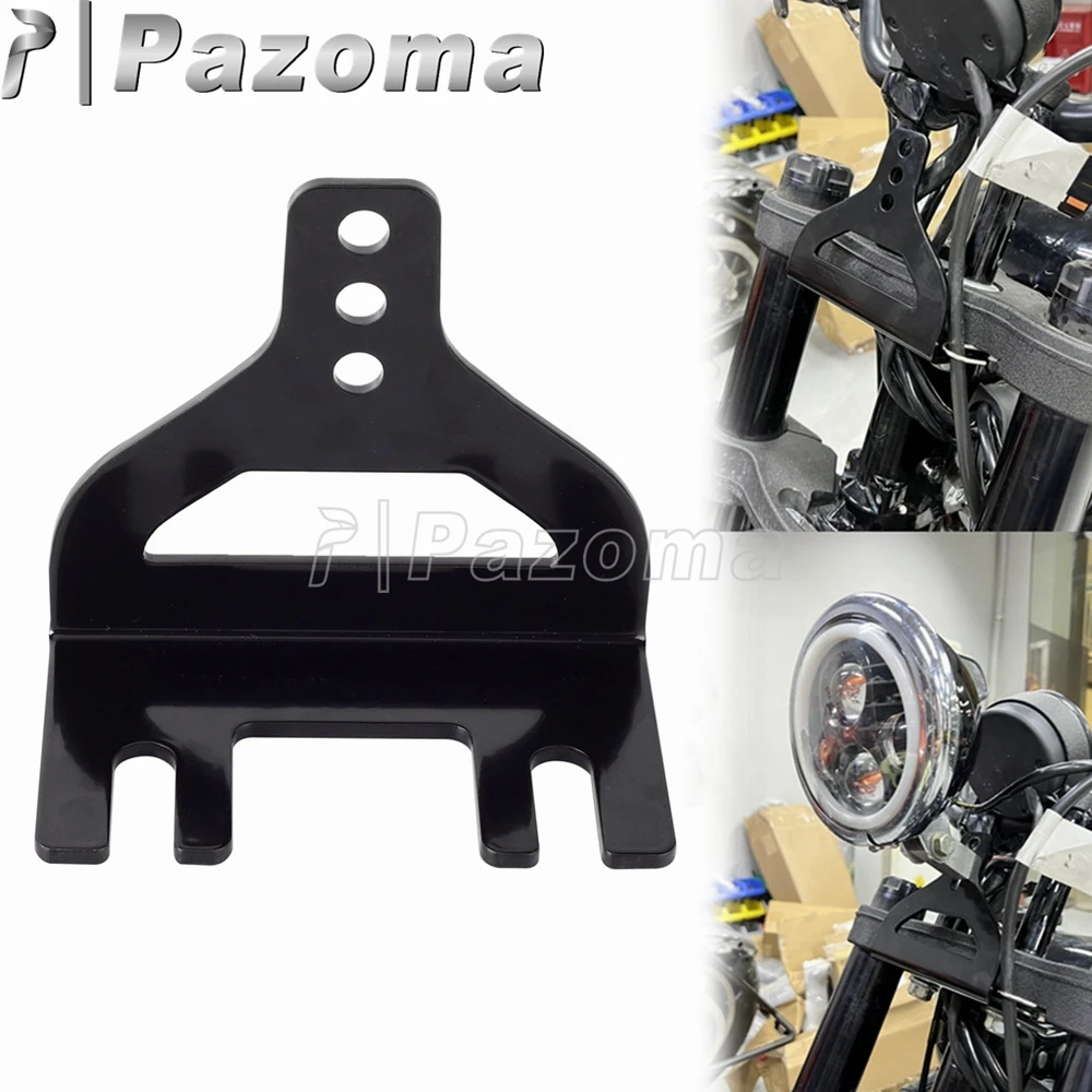 

Регулируемый держатель для мотоциклетной фары, кронштейн для подъема фар Harley Dyna Softail Street Bob Wide Super Glide 18-up Road King 14-up