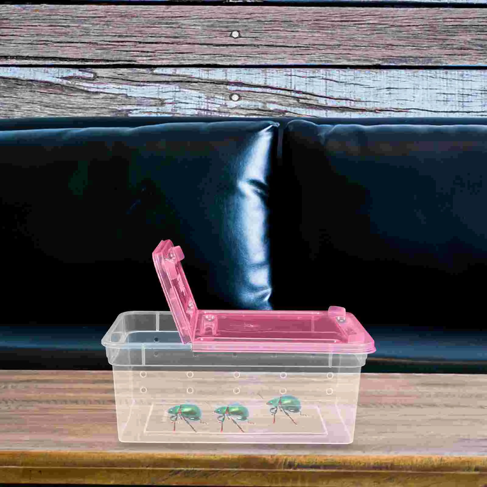 2 шт. террариум для рептилий коробка кормления портативная клетка-контейнер