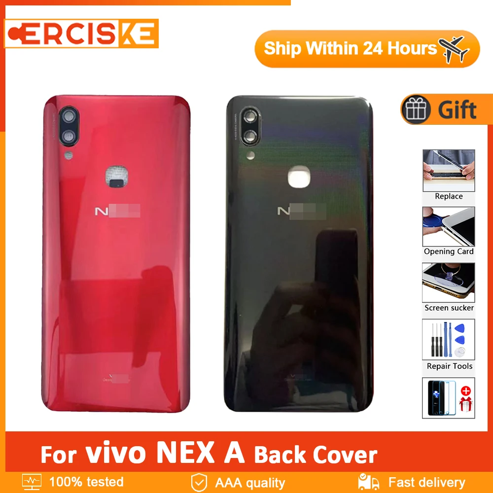 

Оригинальная задняя крышка батарейного отсека для vivo NEX, задняя крышка корпуса, Задняя стеклянная крышка, детали для vivo NEX, задняя крышка