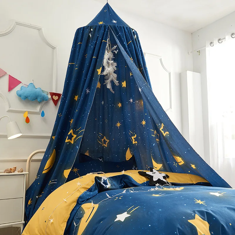 

New Children's Bed Boy Mosquito Net Canopy on the Crib Hanging Tent Home Decoration Living Room Bedroom Corner Decor Dome House.