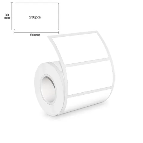 Белая наклейка разных размеров для мини-принтера E210, рулон клейкой этикетки для термопринтера Marklife P50 M110 M200 M220
