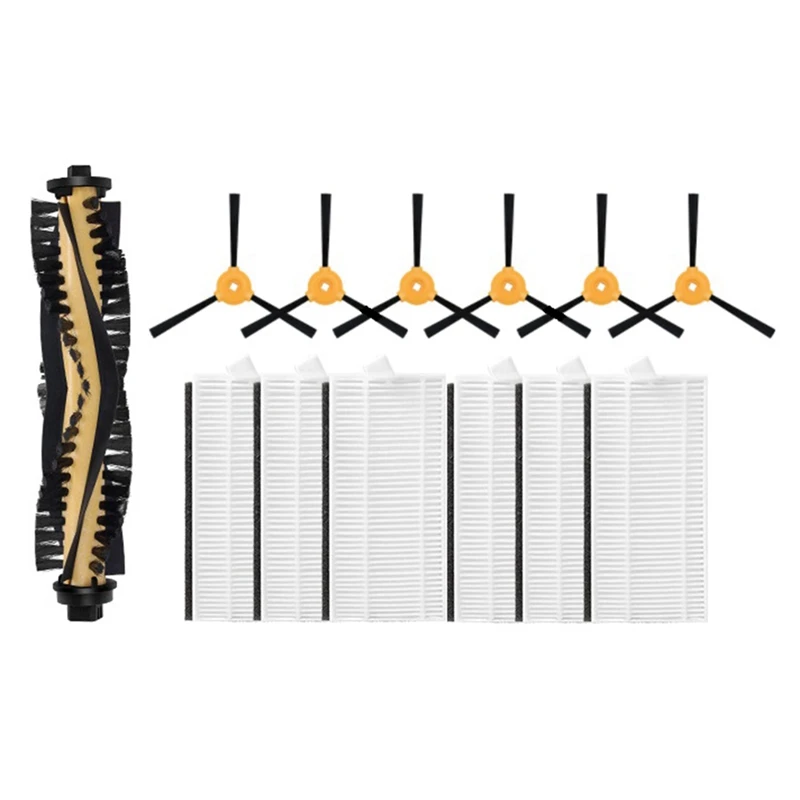 

Vacuum Cleaner Roller Main Brush Side Brush Filter Kit For Ecovacs Deebot N79S/DN620/500
