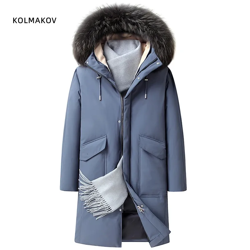 

2022 winter Men's 90% White Duck Down coat fashion warm Winter Down Jackets men Winter Coat Men hooded thicken Jacket YR211