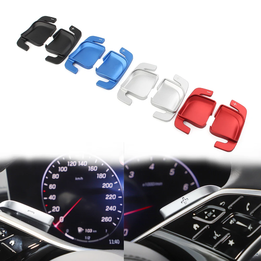 

Aluminum Car Steering Wheel Paddle Shifter Extension For Mercedes-Benz C/E/S-Class W206 S206 X206 W213 S213 C238 A238 W223