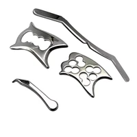 4pcsset stainless steel fascia muscle release knife gym sports soft tissue iastm therapy relaxation tool manual gua sha scraper