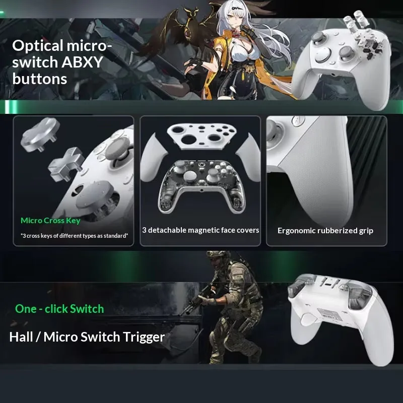 Фото Подходит для G7 Pro 8k Aimlabs Game Controller Tmr Joystick 8000Hz Gamepad для iOS, ПК, Steam, Switch, Android, с функцией пробуждения одним нажатием, NS1/2