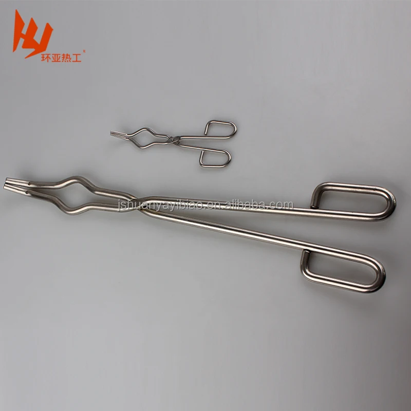 

Stainless steel crucible tongs with platinum tips L 8 in