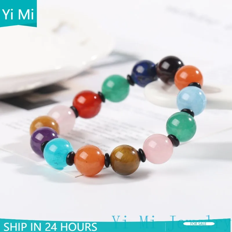 Morandi тень натуральный кристалл нефрит унисекс браслет Pandora очаровательные