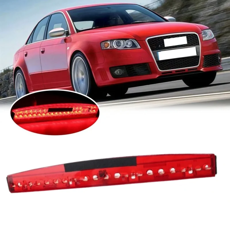 Фото Высокорасположенный стоп-сигнал для Audi A4 S4 2001-2004, 3-й стоп-сигнал на крышу, 8E5945097C, автомобильные световые аксессуары №1