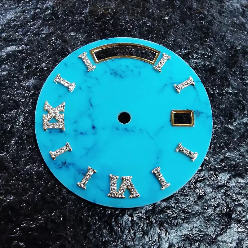 

Top Quality Turquoise Watch Dial For Day Date 118238, 18238, Fit 3155 Movement, Aftermarket Watch Replacement