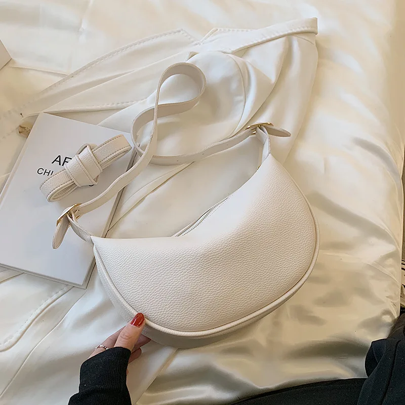 Half Moon Armpit Bag Women's Bag 2021 Summer New Fashion Cross Bag Simple Single Shoulder Dumpling Bag