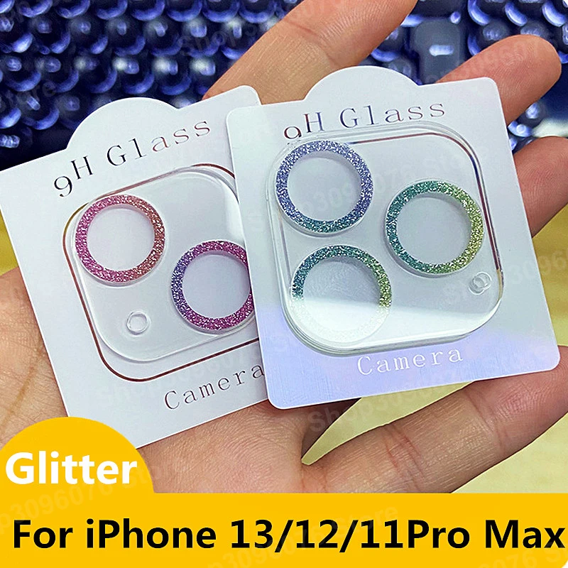 

Lens Glass For iPhone 13 Pro Max Camera Lens Protector Diamond Glitter Glass For iPhone 12 11 Pro Max 13 Mini 13Pro Lens Cover