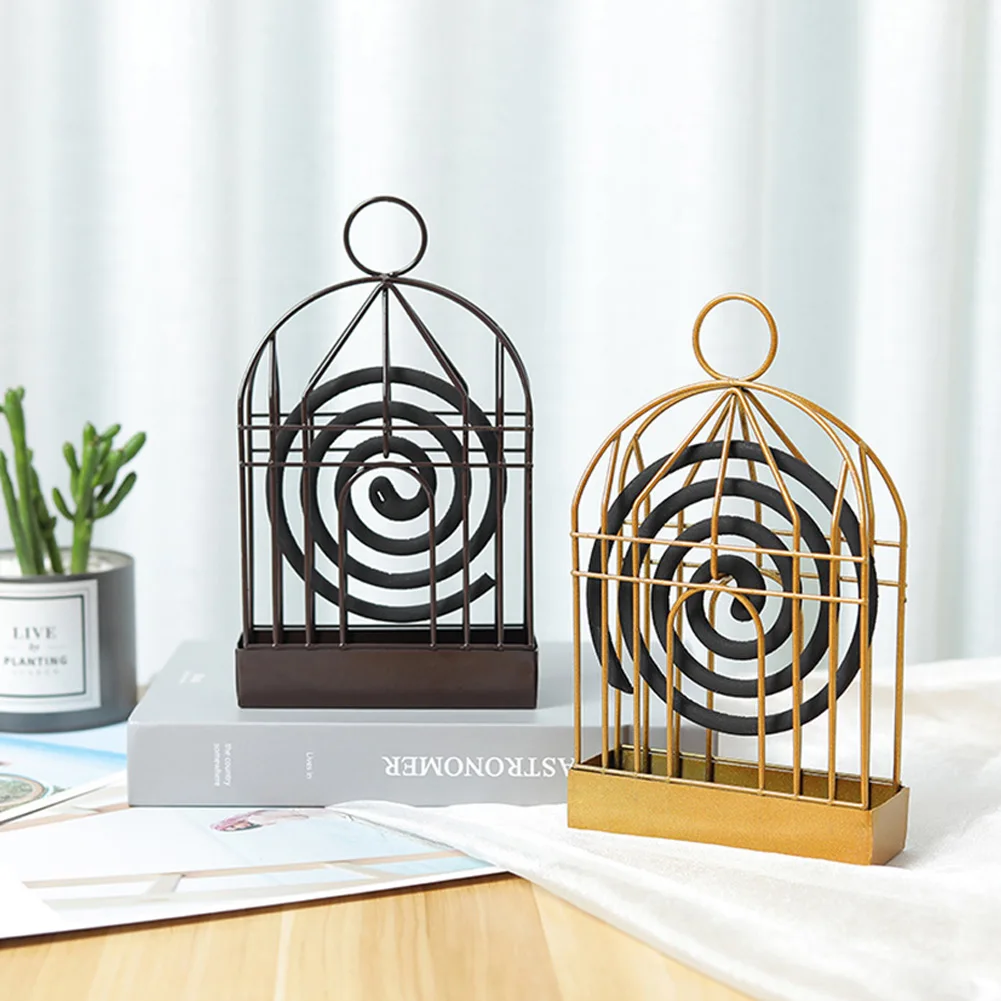 

1 Pcs Mosquito Coil Holder Outdoor Birdcage Decor Burner Repellant Garden Home Decoration Accessories