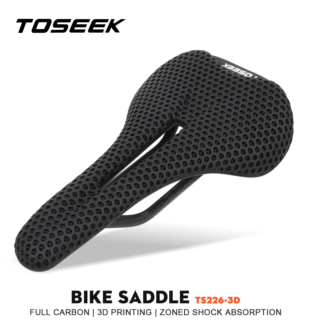 

Сидение для велосипеда из углеродного волокна с 3D принтом TOSEEK TS226