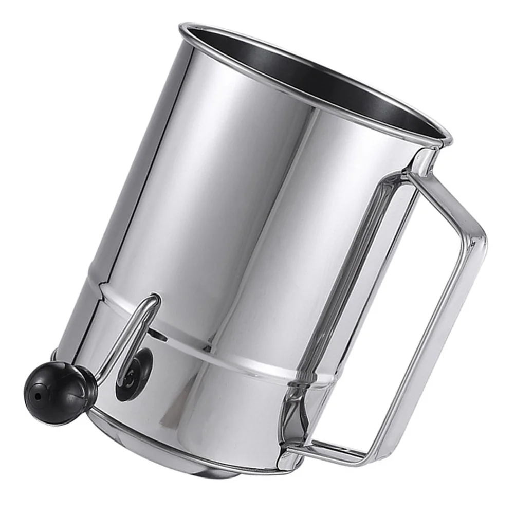 

Hand-operated Powder Sieve Metal Strainer Mesh Strainer Handle Round Cooking Sifter Stainless Steel Sifting Strainer