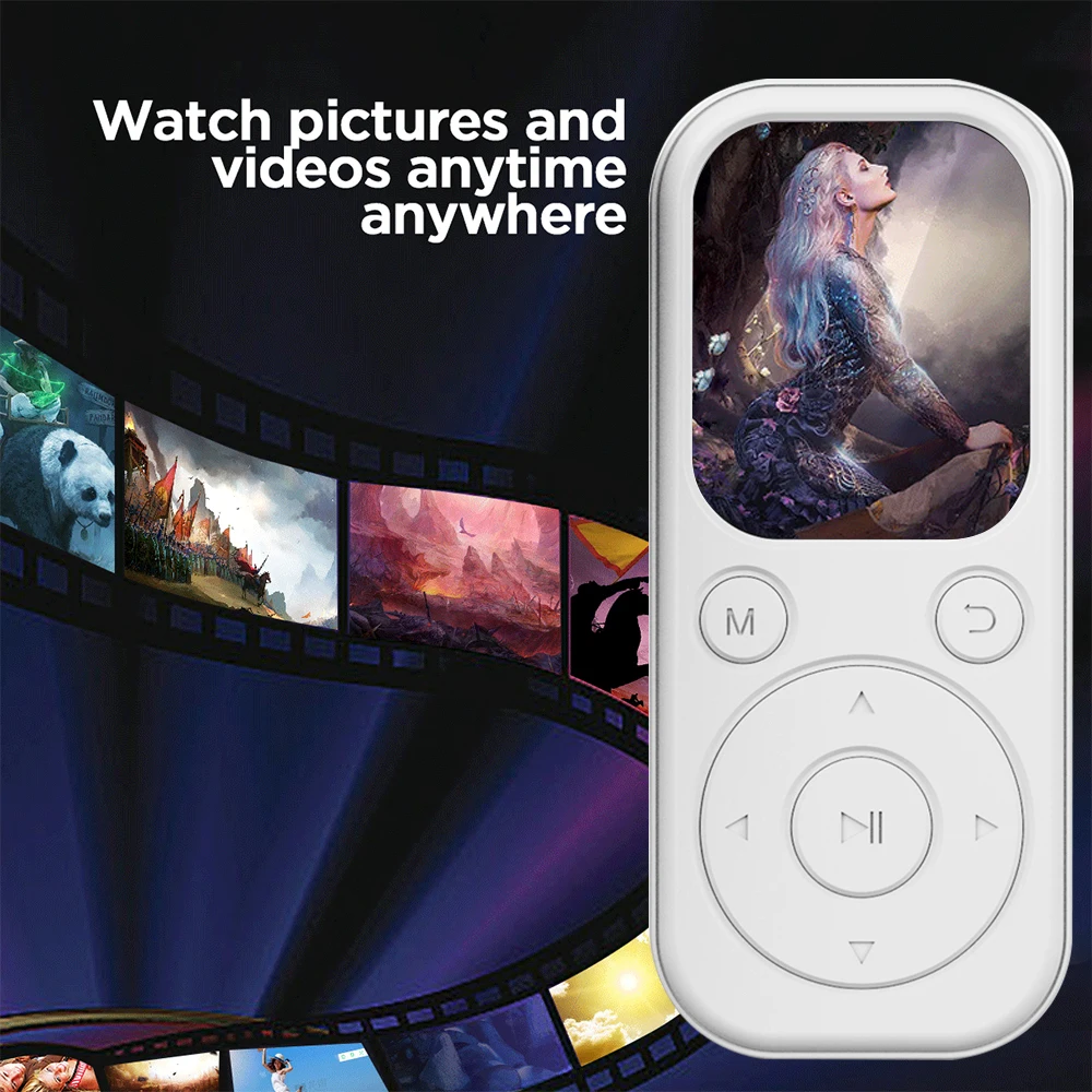 MP3-плеер Bluetooth 5 4 мини-ультратонкий портативный музыкальный плеер